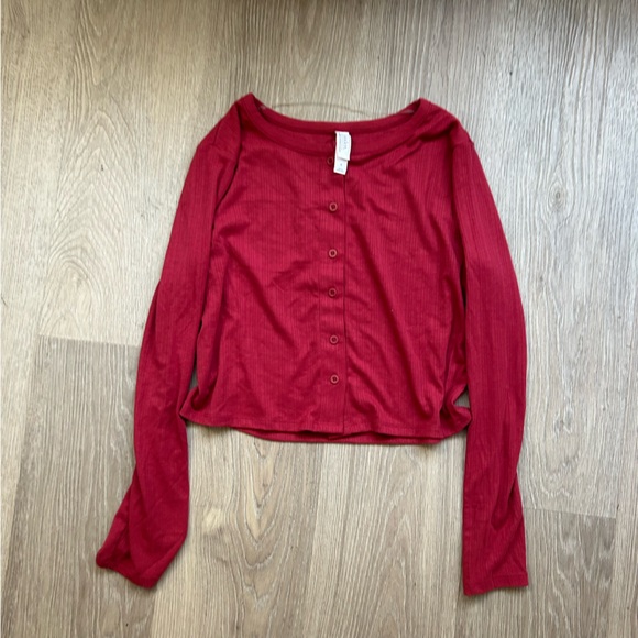 Women's Red Lounge Set - Picture 3 of 4